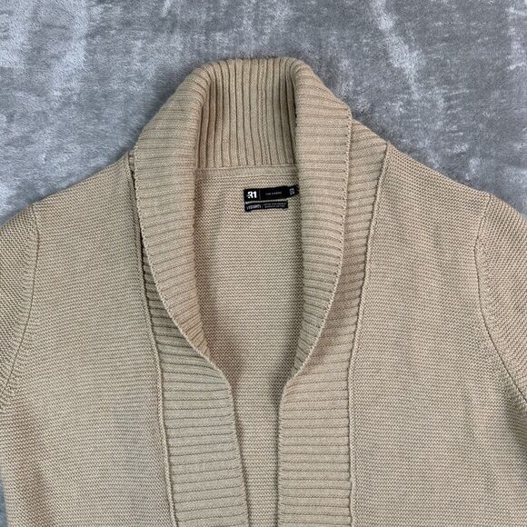 Le 31 Par Simons Cardigan Women’s PM Beige Organic Cotton Pockets GrandmaCore - Picture 3 of 9